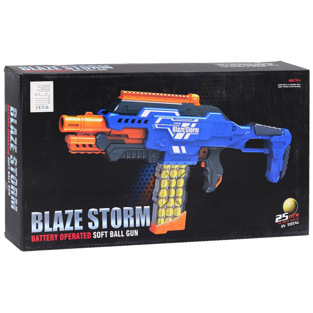 Ariko Blaze Storm Nerf shooter - Grand format - Avec 80 cartouches et son -  Piles