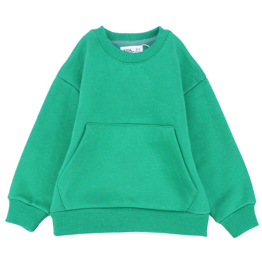 Mint Green Long-Sleeved Sweatshirt - Ourkids - Ourkids