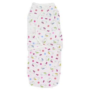 Baby Swaddle (White With Hello Kitty) - Ourkids - Bella Bambino
