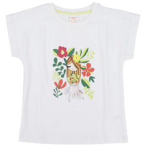 Cap-Sleeved Flower Girl T-Shirt - Ourkids - Quokka