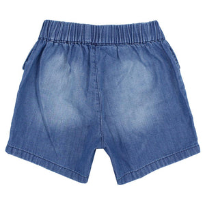 Jean Shorts With A Bow - Ourkids - Quokka