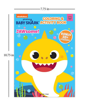 Pinkfong Baby Shark - Jawsome : Fun Coloring and Activity Book - Ourkids - Wonder House Books