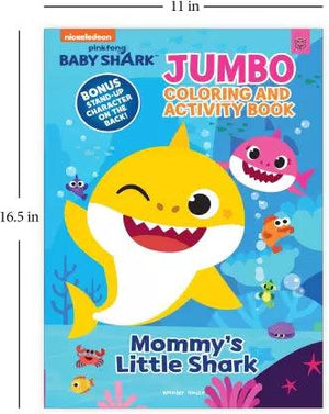 PINKFONG BABY SHARK - MOMMY'S LITTLE SHARK : JUMBO COLORING AND ACTIVITY BOOK - Ourkids - Wonder House Books