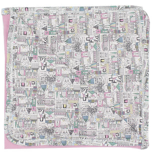 Pinkish City Baby Blanket - Ourkids - Junior
