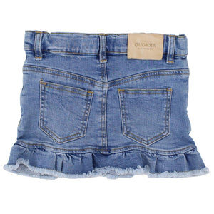 Ruffled Mini Jean Skirt - Ourkids - Quokka