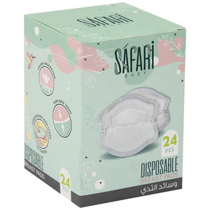 Safari Baby Disposable Breast Pads 24 PCS - Ourkids - Safari Baby