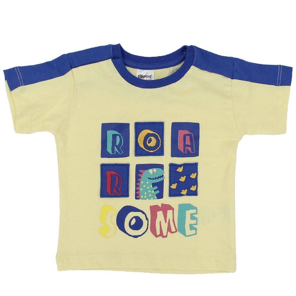 Short-Sleeved Roarsome T-Shirt - Ourkids - Playmore