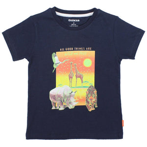 Short-Sleeved Wildlife T-Shirt - Ourkids - Quokka