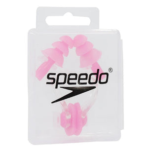 Speedo Swimming Diving Ear Plug + Nasal Splint Nose Clip Set (Pink) - Ourkids - Speedo