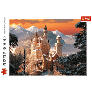 Wintry Neuschwanstein Castle, Germany, 3000 pcs - Ourkids - Trefl